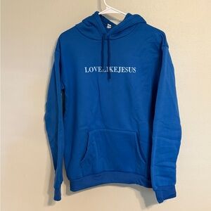 Love Like Jesus Blue Hoodie